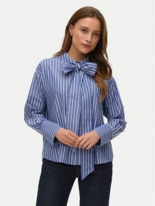 Vero Moda Koszula Islunn 10342449 Niebieski Regular Fit. Niebieskie koszule Vero Moda, xs, bez wzorów, z bawełny, bez kołnierzyka, bez ramiączek. Za 179,99 zł.