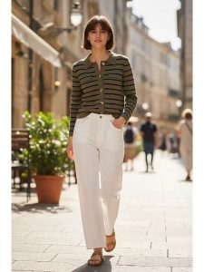 ASSUILI Kardigan w kolorze khaki rozmiar: 40. Brązowe kardigany Assuili. Za 121,99 zł.