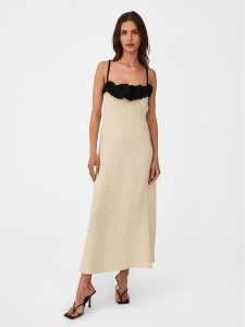 Undress Code Sukienka codzienna Ciao Bella 554 Beżowy Regular Fit. Brązowe kombinezony Undress Code, l, bez wzorów, z bawełny, bez kołnierzyka, bez ramiączek. Za 489,99 zł.