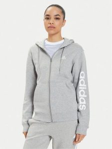 Adidas Bluza Essentials Linear IC6866 Szary Regular Fit. Szare bluzy ADIDAS, xs, bez wzorów, z bawełny, bez kaptura. Za 279,99 zł.