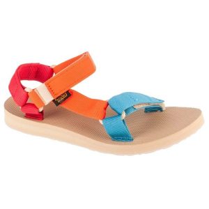 Sandały Teva Original Universal Sandals 1003987-HZM pomarańczowe. Brązowe sandały bez wzorów, z materiału, bez obcasa, bez zapięcia. W wyprzedaży za 373,25 zł.