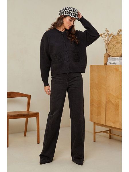 Soft Cashmere Kardigan w kolorze czarnym rozmiar: 38/40. Czarne kardigany Soft Cashmere, z kaszmiru. Za 139,54 zł.