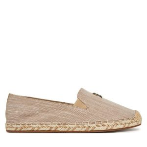 Espadryle Tommy Hilfiger. Brązowe espadryle TOMMY HILFIGER, bez wzorów, bez obcasa. Za 199,99 zł.