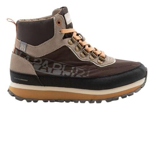 Buty turystyczne damskie Napapijri Napa Raindrum. Brązowe buty trekkingowe Napapijri, bez zapięcia. Za 449,00 zł.