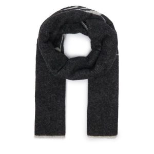 Szal HUGO. Czarne szaliki Hugo, bez wzorów. Za 399,99 zł.