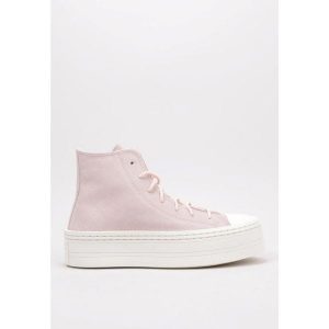 Buty Converse Chuck Taylor All Star Modern Lift Różowe. Czerwone trampki Converse, bez wzorów, z materiału, za kostkę, bez zapięcia. W wyprzedaży za 371,80 zł.