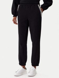 TWINSET Spodnie dresowe 252LI2MDD Czarny Regular Fit. Czarne spodnie dresowe Twinset, s, bez wzorów, z bawełny. Za 469,99 zł.