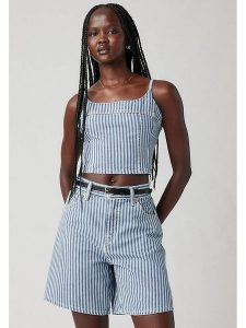 Levi's Top w kolorze błękitno-białym rozmiar: XS. Białe topy Levi's®, s, bez wzorów, z bawełny, bez kołnierzyka, bez ramiączek. Za 86,45 zł.