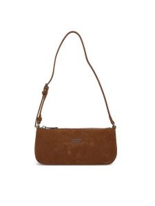 Tommy Jeans Torebka Tjw Must Suede Shoulder Bag AW0AW18454 Brązowy. Brązowe torebki klasyczne Tommy Jeans, bez wzorów, z jeansu, bez dodatków. Za 529,99 zł.