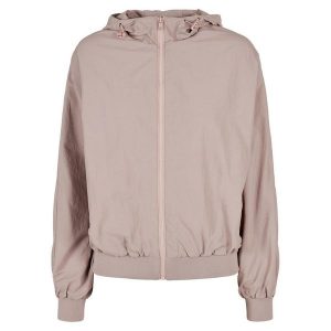 Marszczona Kurtka Batwing Dla Kobiet. Czerwone kurtki BUILD YOUR BRAND, xl, bez wzorów, bez kaptura. Za 238,99 zł.