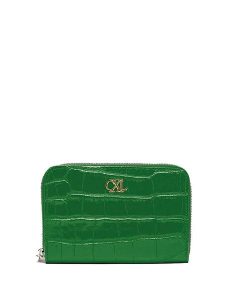 CXL by Christian Lacroix Skórzany portfel "Tuilerie" w kolorze zielonym - 12 x 10 x 2 cm rozmiar: onesize. Zielone portfele CXL by Christian Lacroix, bez wzorów, z materiału. Za 148,61 zł.