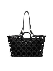 GINO ROSSI Torebka EO-LDA3407B Czarny. Czarne torebki klasyczne Gino Rossi, bez wzorów, z materiału, bez dodatków. Za 379,99 zł.