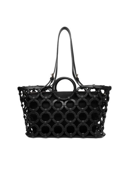 GINO ROSSI Torebka EO-LDA3407B Czarny. Czarne torebki klasyczne Gino Rossi, bez wzorów, z materiału, bez dodatków. Za 379,99 zł.