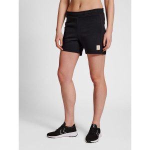 Szorty damskie Hummel sweat. Czarne szorty Hummel, bez wzorów, z bawełny, sportowe. Za 138,50 zł.