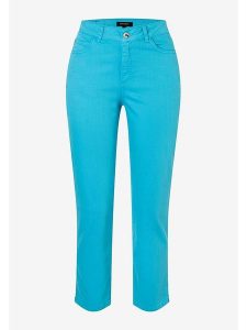 More & More Dżinsy - Slim fit - w kolorze turkusowym rozmiar: 42. Niebieskie jeansy More & More, z aplikacjami, ze skóry. Za 82,99 zł.