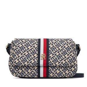 Torebka Tommy Hilfiger. Niebieskie listonoszki TOMMY HILFIGER, bez wzorów, bez dodatków. Za 489,99 zł.