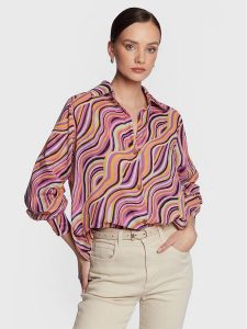 Billabong Koszula Swell EBJWT00102 Fioletowy Oversize. Fioletowe koszule Billabong, s, bez wzorów, z bawełny, bez kołnierzyka, bez ramiączek. Za 209,99 zł.
