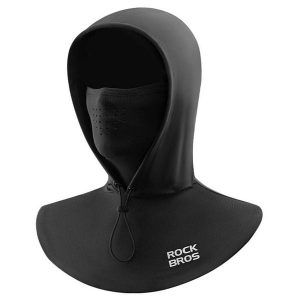 ROCKBROS Czapka rowerowa narciarska podwójna warstwa. Czarne czapki ROCKBROS, bez wzorów, z materiału. Za 85,80 zł.