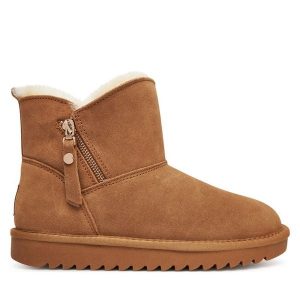 Śniegowce Ara. Brązowe buty zimowe Ara, bez obcasa, bez zapięcia. Za 529,99 zł.