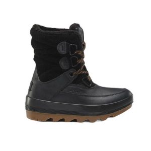 Damskie buty zimowe Kamik Celestem. Czarne buty zimowe Kamik, bez obcasa, bez zapięcia. Za 638,50 zł.