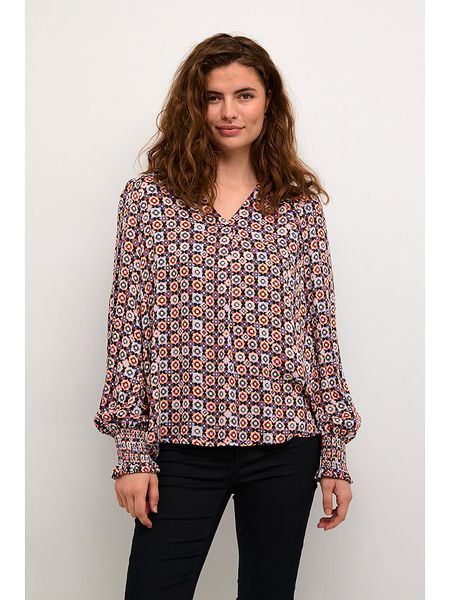 CULTURE Bluzka ze wzorem rozmiar: L. Bluzki Culture, l, bez wzorów, z wiskozy, klasyczne, bez kołnierzyka, bez ramiączek. Za 70,08 zł.