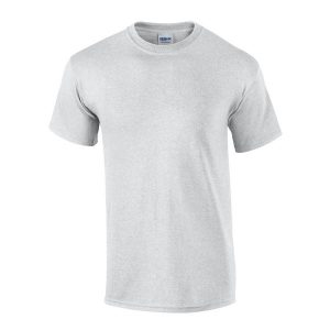 Bawełniana Koszulka Unisex Dla Dorosłych Ultra Ash. Fioletowe bluzki GILDAN, xl, bez wzorów, z bawełny, sportowe, bez kołnierzyka, bez ramiączek. Za 36,99 zł.