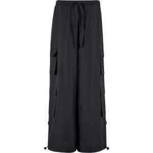 Spodnie Cargo Damskie Ripstop. Czarne spodnie dresowe Urban Classics, bez wzorów. Za 220,99 zł.