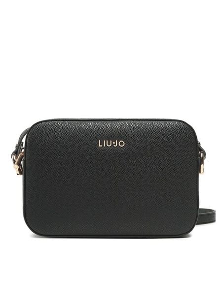 Liu Jo Torebka S Crossbody AXX012 E0087 Czarny. Czarne listonoszki Liu Jo, bez wzorów, ze skóry, bez dodatków. Za 449,99 zł.