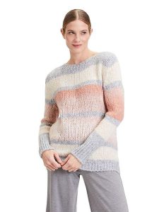 CARTOON Sweter w kolorze szaro-czerwonym rozmiar: 40. Szare swetry oversize Cartoon, bez wzorów, ze splotem, bez ramiączek. Za 110,55 zł.