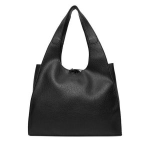 Torebka Lasocki. Czarne torebki klasyczne Lasocki, bez wzorów, bez dodatków. Za 199,99 zł.