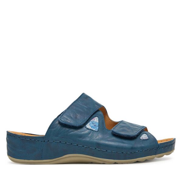 Klapki Dr. Brinkmann. Niebieskie klapki Dr. Brinkmann, bez wzorów, bez obcasa. Za 339,99 zł.