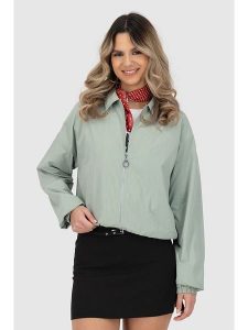 Alife and kickin Kurtka "Blair" w kolorze miętowym rozmiar: M. Zielone kurtki Alife and Kickin, m, bez wzorów, bez kaptura. Za 130,99 zł.