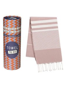 Samimi Chusta hammam "Malibu" w kolorze szaroróżowo-białym - 180 x 100 cm rozmiar: onesize. Białe apaszki i chusty Samimi, bez wzorów, z bawełny. Za 60,99 zł.