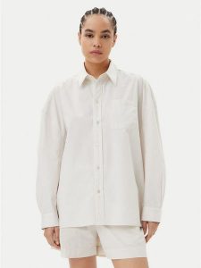 Herskind Koszula Lex 5567172 Écru Relaxed Fit. Koszule Herskind, bez wzorów, z bawełny, bez kołnierzyka, bez ramiączek. Za 419,99 zł.