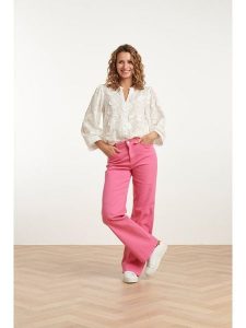 Smashed Lemon Dżinsy - Straight fit - w kolorze różowym rozmiar: XXL. Różowe jeansy Smashed Lemon, bez wzorów. Za 141,52 zł.