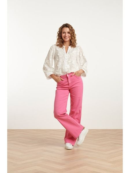 Smashed Lemon Dżinsy - Straight fit - w kolorze różowym rozmiar: XXL. Różowe jeansy Smashed Lemon, bez wzorów. Za 132,98 zł.