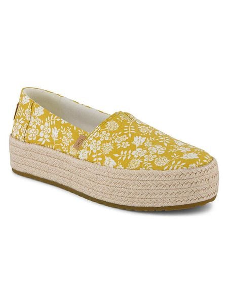 TOMS Espadryle w kolorze żółtym rozmiar: 43,5. Żółte espadryle Toms, bez wzorów, bez obcasa. Za 165,99 zł.