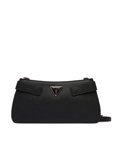 Guess Torebka Serenova Mini HWZG80 91720 Czarny. Czarne listonoszki Guess, z aplikacjami, ze skóry, bez dodatków. Za 549,99 zł.