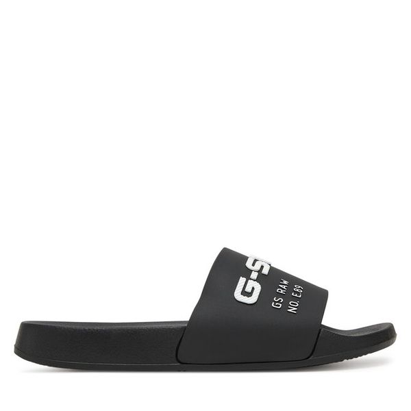 Klapki G-Star Raw. Czarne klapki G-Star Raw, bez wzorów, bez obcasa. Za 149,99 zł.