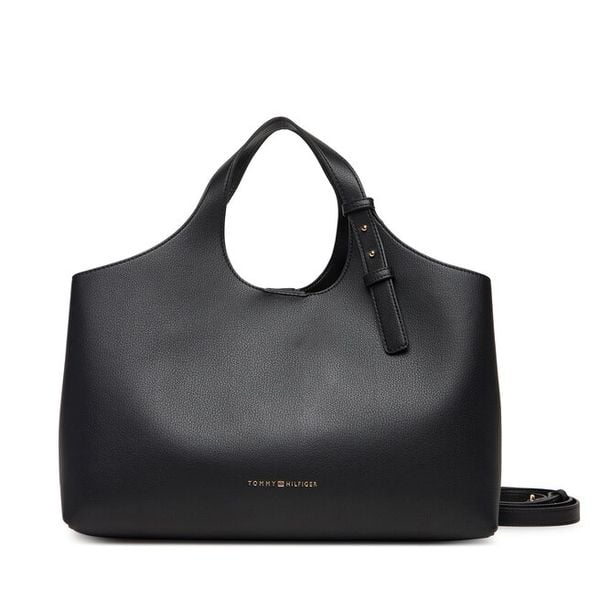 Torebka Tommy Hilfiger. Czarne torebki klasyczne TOMMY HILFIGER, bez wzorów, bez dodatków. Za 649,99 zł.