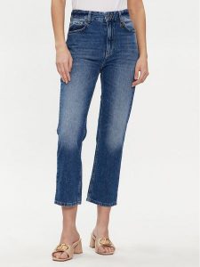 Liu Jo Jeansy UA4156 D4666 Niebieski Boyfriend Fit. Niebieskie jeansy Liu Jo, bez wzorów, z bawełny. Za 379,99 zł.