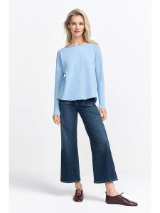 Rich & Royal Koszulka w kolorze błękitnym rozmiar: M. Niebieskie bluzki Rich & Royal, m, bez wzorów, z bawełny, bez kołnierzyka, bez ramiączek. Za 98,95 zł.