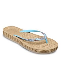 Kalpki japonki damskie SOUTH BEACH. Niebieskie klapki Roxy, bez wzorów, z gumy, bez obcasa. Za 119,99 zł.