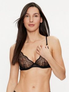 Hunkemöller Biustonosz z fiszbiną Isabelle 184822 Czarny. Czarne biustonosze Hunkemöller, bez wzorów, z syntetyku. Za 169,99 zł.