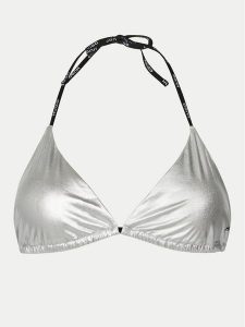 HUGO Góra od bikini 50535242 Srebrny. Szare bikini Hugo, bez wzorów, z syntetyku. Za 139,99 zł.