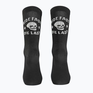 Skarpety rowerowe NORTHWAVE Ride Fast Die Last Sock czarny. Czarne skarpetki Northwave, bez wzorów. Za 64,99 zł.