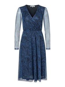 More & More Sukienka w kolorze granatowo-czarnym rozmiar: 40. Niebieskie sukienki More & More, bez wzorów, bez kołnierzyka, bez ramiączek, midi. Za 190,97 zł.