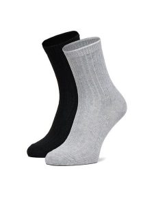 Nine West Skarpety długie CEO_AS_NW_08_W_AW25 (2 PACK) Czarny. Czarne skarpetki Nine West, bez wzorów, z materiału. Za 39,99 zł.