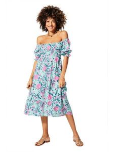 Aller Simplement Sukienka w kolorze błękitno-jasnoróżowym rozmiar: 38/40. Niebieskie sukienki Aller Simplement, bez wzorów, z wiskozy, klasyczne, bez kołnierzyka, bez ramiączek, midi. Za 86,99 zł.