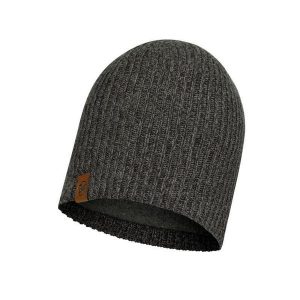 Czapka zimowa Buff Knitted & Fleece Hat. Szare czapki Buff, bez wzorów, sportowe. W wyprzedaży za 112,43 zł.